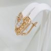 H16937 СЕРЕЖКИ МЕДИЧНЕ ЗОЛОТО XUPING