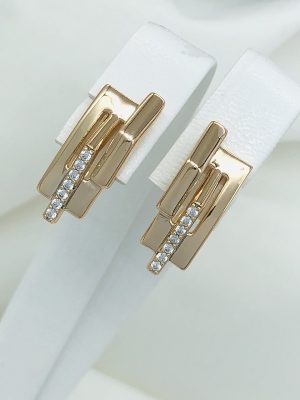 M17309 СЕРЕЖКИ МЕДИЧНЕ ЗОЛОТО XUPING Ювелірна біжутерія