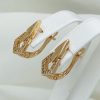 17464 СЕРЕЖКИ МЕДИЧНЕ ЗОЛОТО XUPING Ювелірна біжутерія