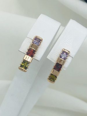 C17504 СЕРЕЖКИ МЕДИЧНЕ ЗОЛОТО XUPING Ювелірна біжутерія