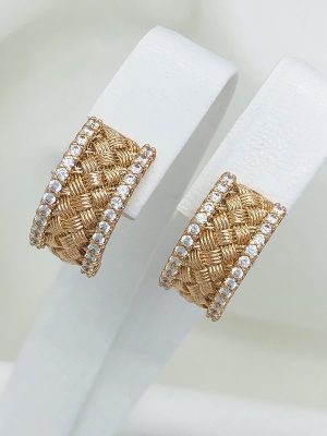 i17603 СЕРЕЖКИ МЕДИЧНЕ ЗОЛОТО XUPING Ювелірна біжутерія