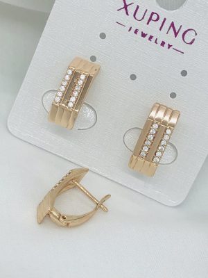 А17955 СЕРЕЖКИ МЕДИЧНЕ ЗОЛОТО XUPING Ювелірна біжутерія