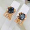 W18397 СЕРЕЖКИ МЕДИЧНЕ ЗОЛОТО XUPING Ювелірна біжутерія