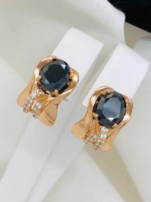 W18397 СЕРЕЖКИ МЕДИЧНЕ ЗОЛОТО XUPING Ювелірна біжутерія