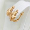 G18433 СЕРЕЖКИ МЕДИЧНЕ ЗОЛОТО XUPING Ювелірна біжутерія Позолота 18K