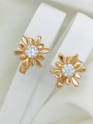 G18461 СЕРЕЖКИ МЕДИЧНЕ ЗОЛОТО XUPING Ювелірна біжутерія Позолота 18K