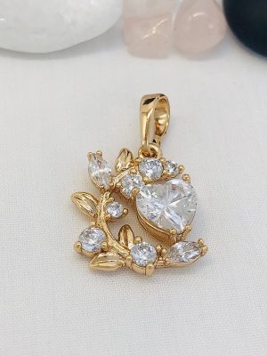 3019 КУЛОНЧИК “СЕРДЕЧКО” МЕДИЧНЕ ЗОЛОТО XUPING Ювелірна біжутерія