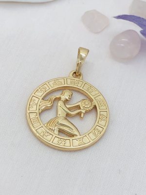 3042 КУЛОНЧИК “ДІВА” МЕДИЧНЕ ЗОЛОТО XUPING Ювелірна біжутерія