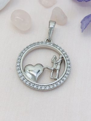 1424 КУЛОНЧИК МЕДИЧНЕ СРІБЛО XUPING Ювелірна біжутерія