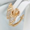 sergi-medicinskoe zoloto-xuping-yuvelirnaya-bizhuteriya-klipsaSHOP (17) B19009 Сережки "Завиток" XUPING Ювелірна біжутерія