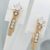 B19052 Сережки з серцями та сяючими вставками XUPING Ювелірна біжутерія
