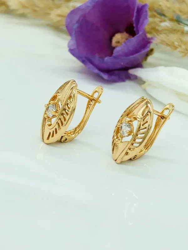 H19755 Сережки Медичне золото XUPING