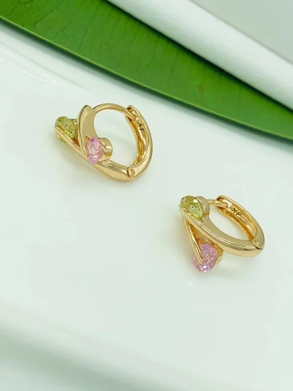 Сережки коло. Xuping з медичного золота позолота 18к E19993
