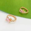 Сережки коло. Xuping з медичного золота позолота 18к S19842
