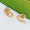Сережки англійська застібка. Xuping з медичного золота позолота 18к  S19862