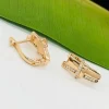 Сережки англійська застібка . Xuping з медичного золота позолота 18к  S19861