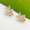 Сережки англійська застібка . Xuping з медичного золота позолота 18к  S19868