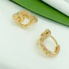 Сережки  застібка коло. Xuping з медичного золота позолота 18к M19952