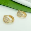Сережки коло. Xuping з медичного золота позолота 18к M19926