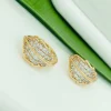Сережки коло. Xuping з медичного золота позолота 18к M19926