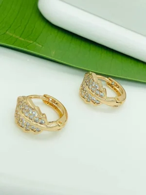 Сережки коло. Xuping з медичного золота позолота 18к M19926