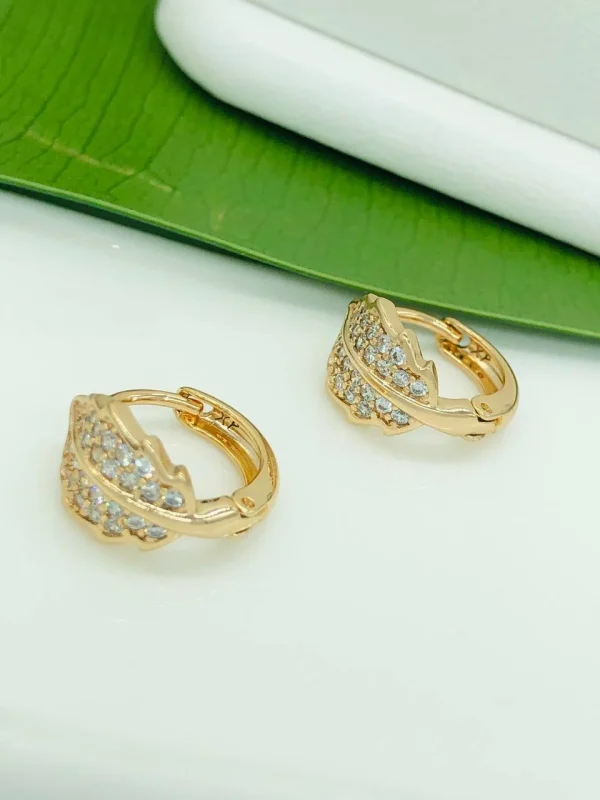 Сережки коло. Xuping з медичного золота позолота 18к M19926