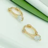 Сережки коло. Xuping з медичного золота позолота 18к K19995