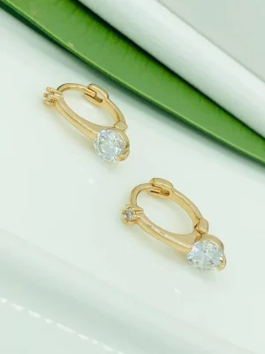 Сережки коло. Xuping з медичного золота позолота 18к K19995