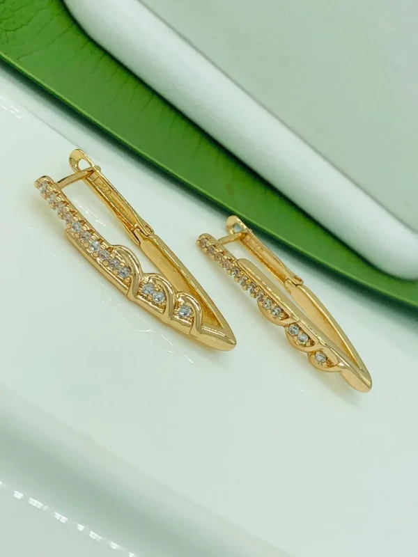 Сережки . Xuping з медичного золота позолота 18к E19905