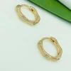 Сережки коло. Xuping з медичного золота позолота 18к E20012