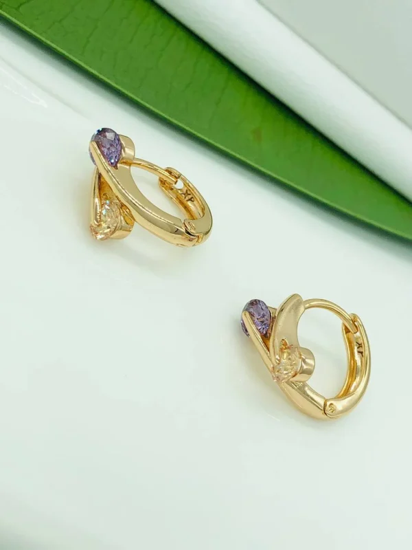 Сережки коло. Xuping з медичного золота позолота 18к E19994