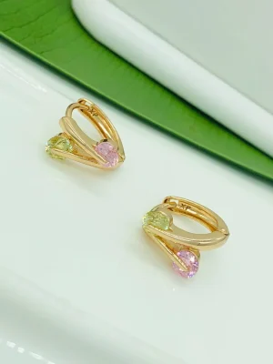 Сережки коло. Xuping з медичного золота позолота 18к E19993