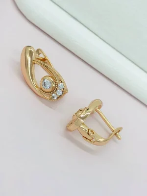 Сережки . Xuping з медичного золота позолота 18к B20025