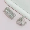 Сережки медичне срібло Ювелірна біжутерія 51910