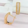 Сережки Xuping з медичного золота позолота 18к R20052
