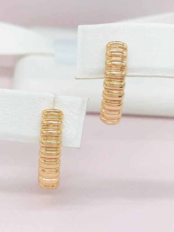 Сережки Xuping з медичного золота позолота 18к R20053