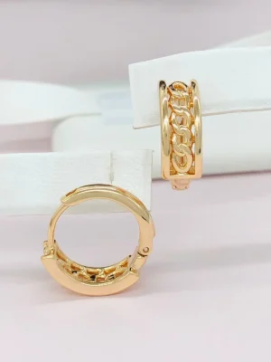Сережки Xuping з медичного золота позолота 18к R20068