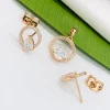 Сережки+ кулон. Xuping набір з медичного золота позолота 18к 445