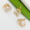 Сережки+ кулон. Xuping набір з медичного золота позолота 18к 428