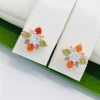 Сережки цвяшки Xuping з медичного золота позолота 18к V20156
