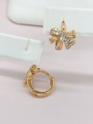 Сережки Xuping з медичного золота позолота 18к R20086