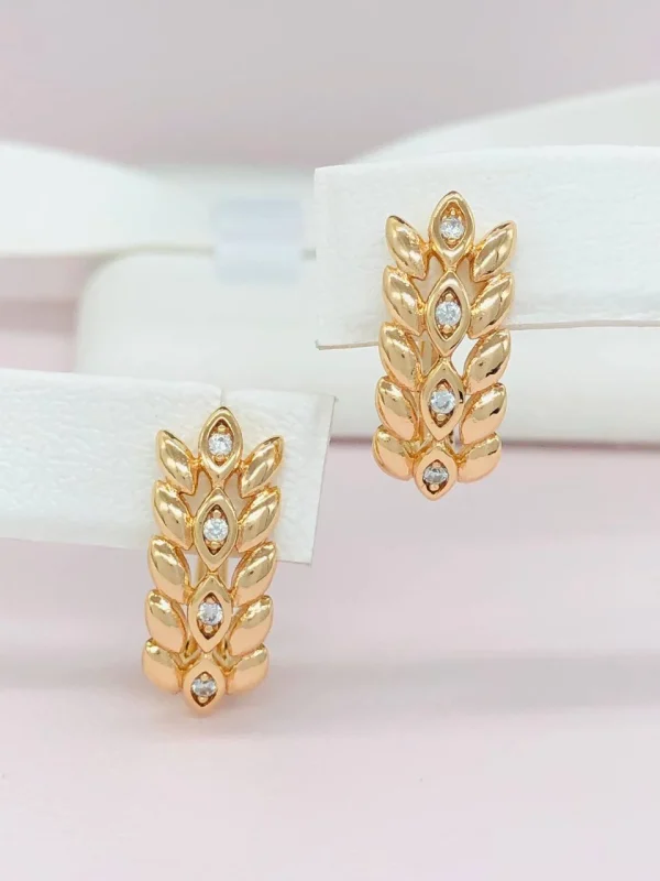 Сережки Xuping з медичного золота позолота 18к R20058