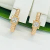 Сережки Xuping з медичного золота позолота 18к W20301