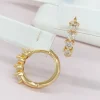 Сережки Xuping з медичного золота позолота 18к R20077