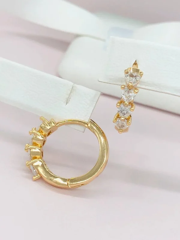 Сережки Xuping з медичного золота позолота 18к R20077