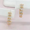 Сережки Xuping з медичного золота позолота 18к R20077