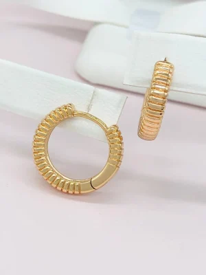 Сережки Xuping з медичного золота позолота 18к R20079