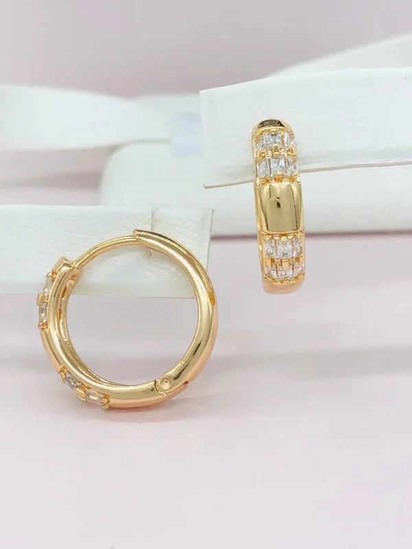Сережки Xuping з медичного золота позолота 18к R20076