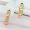 Сережки Xuping з медичного золота позолота 18к R20076