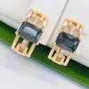 Сережки Xuping з медичного золота позолота 18к V20255